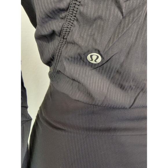Lululemon Dance Studio Jacket Hooded Size 6 Black Gray Reversible - Picture 8 of 12